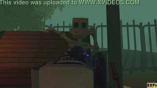 oh wow, horny slut fucks skeleton pov!