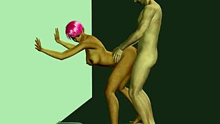 sit back and enjoy your personal virtual stripper teasing you with panties and thong in anime