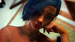 Chilling at a sleepover with my busty rich college girlfriend and her fat ass