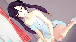 Mona wants to jerk off many times in towel genshin impact hentai