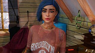 Chilling at a sleepover with my busty rich college girlfriend and her fat ass