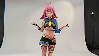 mmd strip tease illit - magnetic