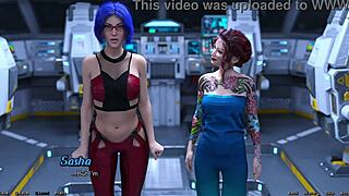 Stranded in space, the crew misses out on a wild threesome adventure.