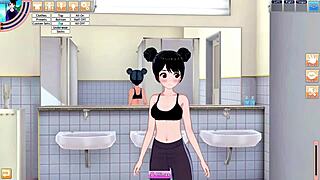 koikatsu party gameplay with girl and boy getting close