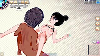 koikatsu party gameplay with girl and boy getting close