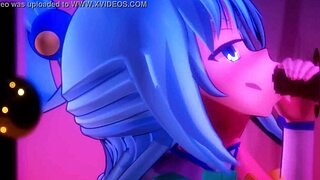 mmd - mitsuboshil - aquas glory hole