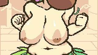 Coco nutshake pixel game with intriguing hentai elements