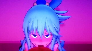 mmd - mitsuboshil - aquas glory hole