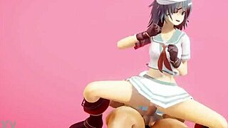 kantai collection kiso hentai dance and sex cowgirl position undress mmd 3d blue hair clip