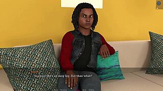 Luxúria de meia-irmã 29 - 18+ teen negra 18+ vizinha engole pau branco grande 😈