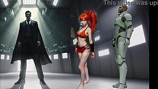 gorgeous little 18+ redhead blossom encounters prof u and his evil twin