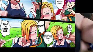 Watching Hentai Of Android 18 With Stepmother In Family Setting