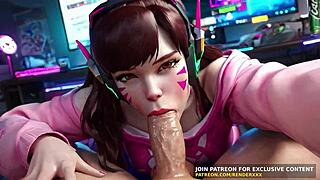 D Va Pov Blowjob Titfuck Uncensored