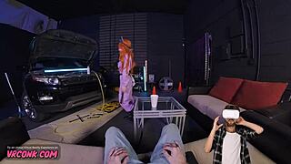 demi hawks cosplays gadget in vr porn