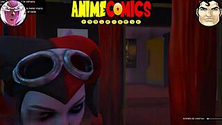 el guason and harley quinn as prostitute in dc comics