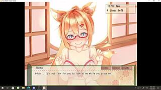 konko the foxgirl waifu in heat play