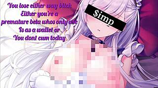 Belfast quickie JOI with insults and findom leading to ruined orgasm 😈