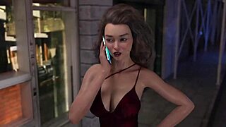 In her bimbo dream, a hot busty Latina MILF lets an 18-year-old fuck her hard while she ass fucks herself.