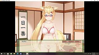 konko the foxgirl waifu in heat play