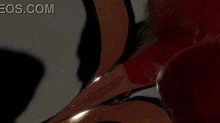 Anime Cowgirl Cage Wrestling Deepthroat and Anal