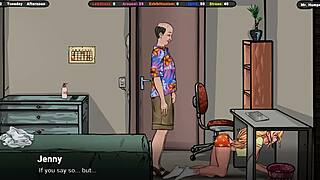 Landlord Cums on Jenny's Ass Secretly?