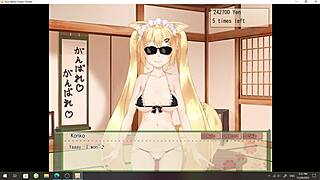 i-i'm playing my foxgirl waifu konko with her big tits