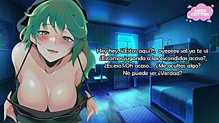 Hot girlfriend takes her boyfriend in Spanish JOI audio