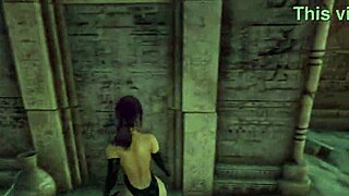 i cosplay as tifa, feeling the statue's big cok in my tight pusy