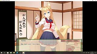 i-i'm playing my foxgirl waifu konko with her big tits