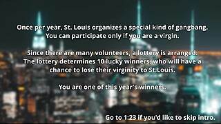 St Louis memandu sepuluh perawan beruntung melalui sesi gangbang femdom dengan akhir berganda di Azur Lane