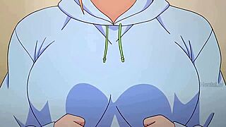 A young woman experiences intense anal pleasure in this hentai animation.