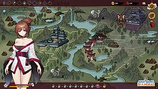 in ep15, the demon of ignorance rims and milks the general's cock as half-demon shinobi