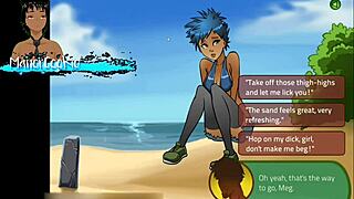 On hot beaches i get pussy from my girlfriend in this oppai game