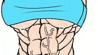 i tink fubukis musle growth is amazin in this sexy animaton