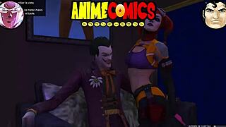 el guason and harley quinn as prostitute in dc comics