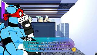 oh so hero faces ninja surprise gangbang in gay hentai game