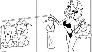 Charlie and Vaggie hide away in obsession animatic animation