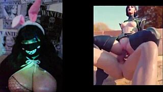 Otaku Girl With Big Tits Watching A Hentai Video Rule 34 Valorant Compilation.