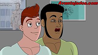 Robo Gay Fucks the Guy's Ass