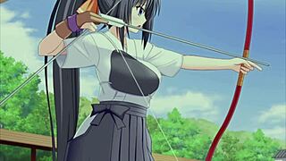 Archery Vibrator Challenge - Ryorin Academy - Targeted Disciplinary Officer Aoi Nanami