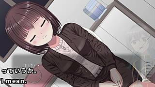 Office Lady Sleeps Inside Convenience Store Machine with Translated Subtitles