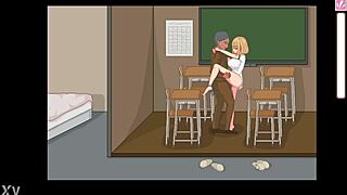 Cute Blonde Has Sex With Teacher In Bt Life Hentai Game