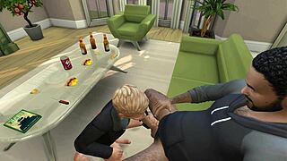 'Home alone with Carlos,' says the Sims4 character in part 1.