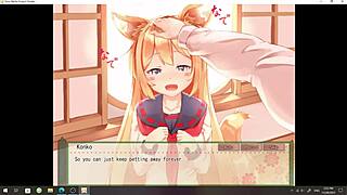 i-i'm playing my foxgirl waifu konko with her big tits