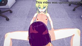 new game threesome futa aoba suzukaze x kou yagami x rin toyama