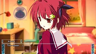 asuho minahoshi wishes upon a shooting star in spanish scene