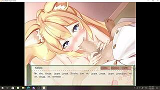 konko the foxgirl waifu in heat play