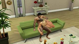 'Home alone with Carlos,' says the Sims4 character in part 1.