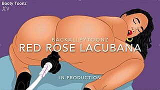Red Rose Lacubana Uses Fuck Machine On Her Phat Ass