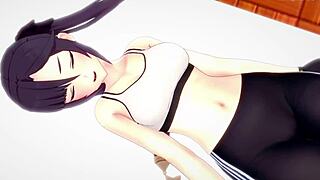 mona jerks cocks in sports outfit at infirmary hentai